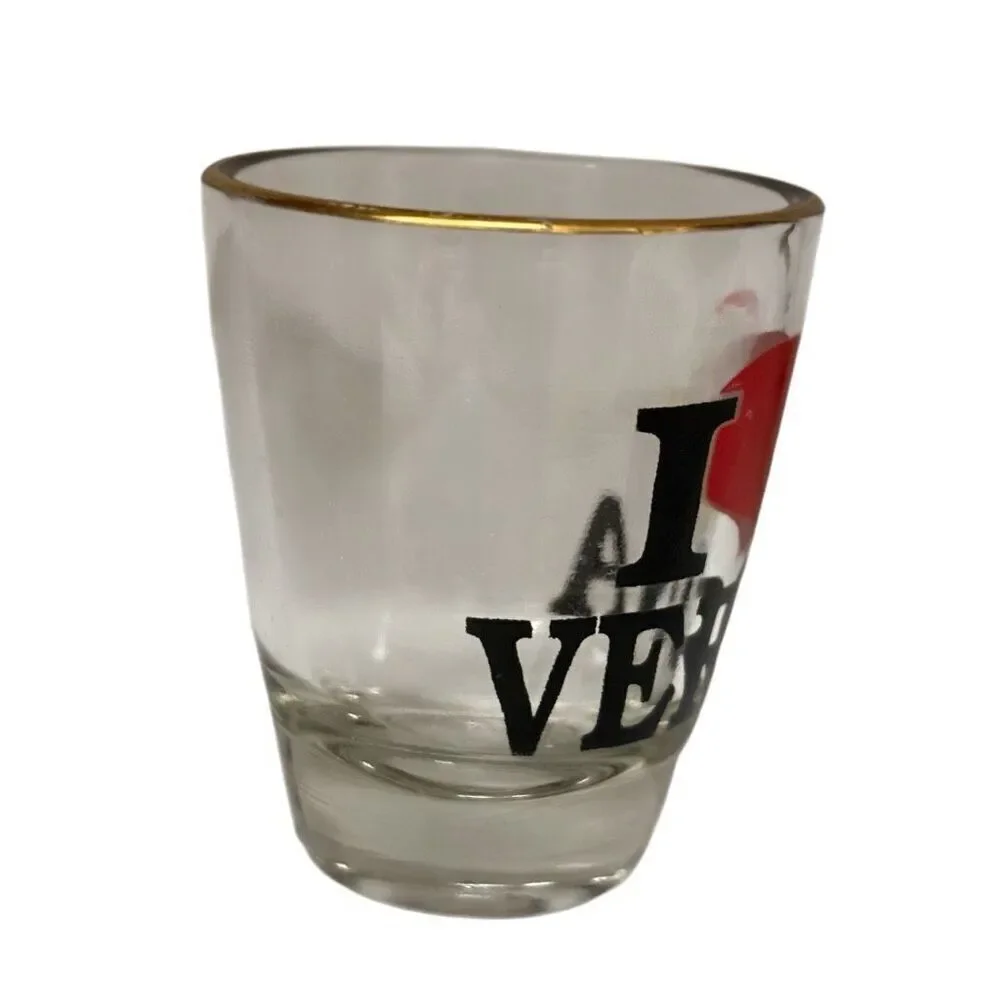 I Love Verona Italy Small Shot Glass